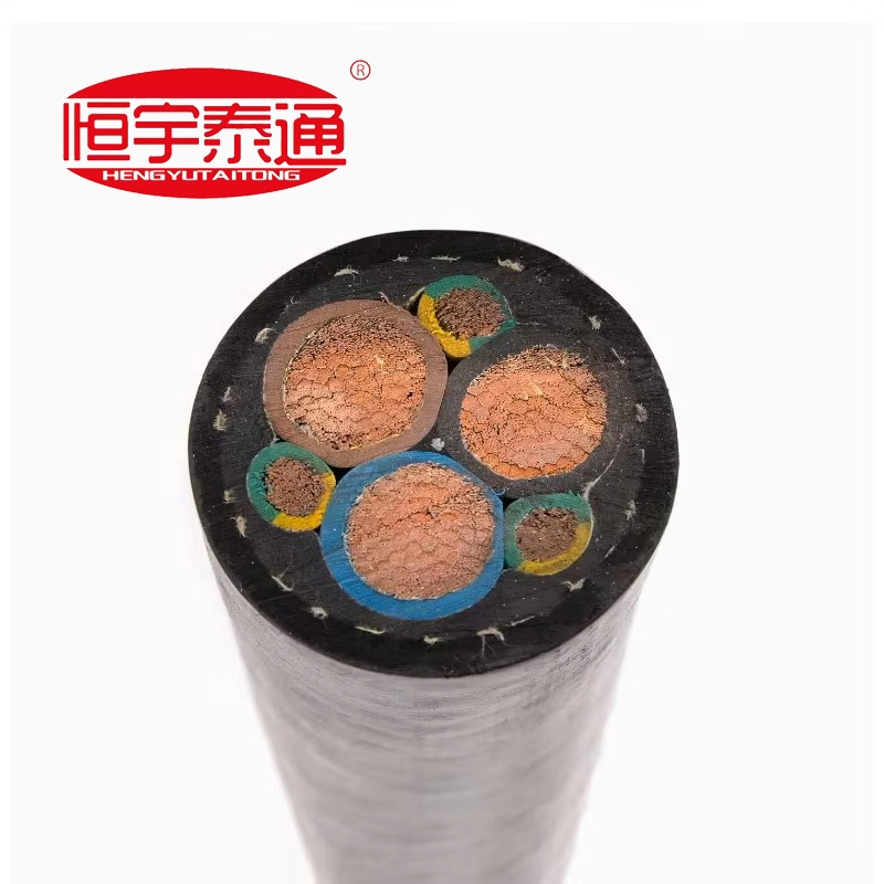 Coal mine rubber-sheathed special control cables