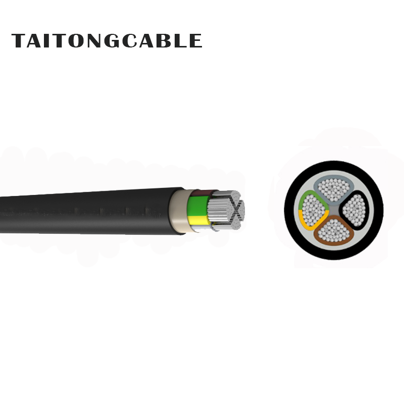 Low Voltage 2-5Core PVC Insulated PVC Sheathed Aluminum Conductor Power Cables