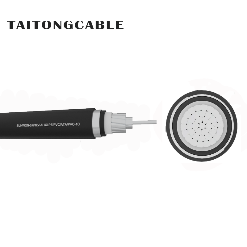 Low voltage Single-Core ATA Armoured Aluminium Conductor XLPE Insulated PVC Sheath Power Cables