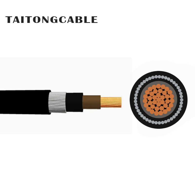 Low-Voltage Single-Core Copper Conductor AWA-Armoured XLPE-Insulated PVC-Sheathed Power Cables
